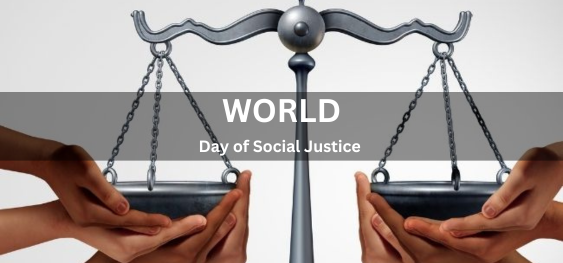 World Day of Social Justice [विश्व सामाजिक न्याय दिवस]
